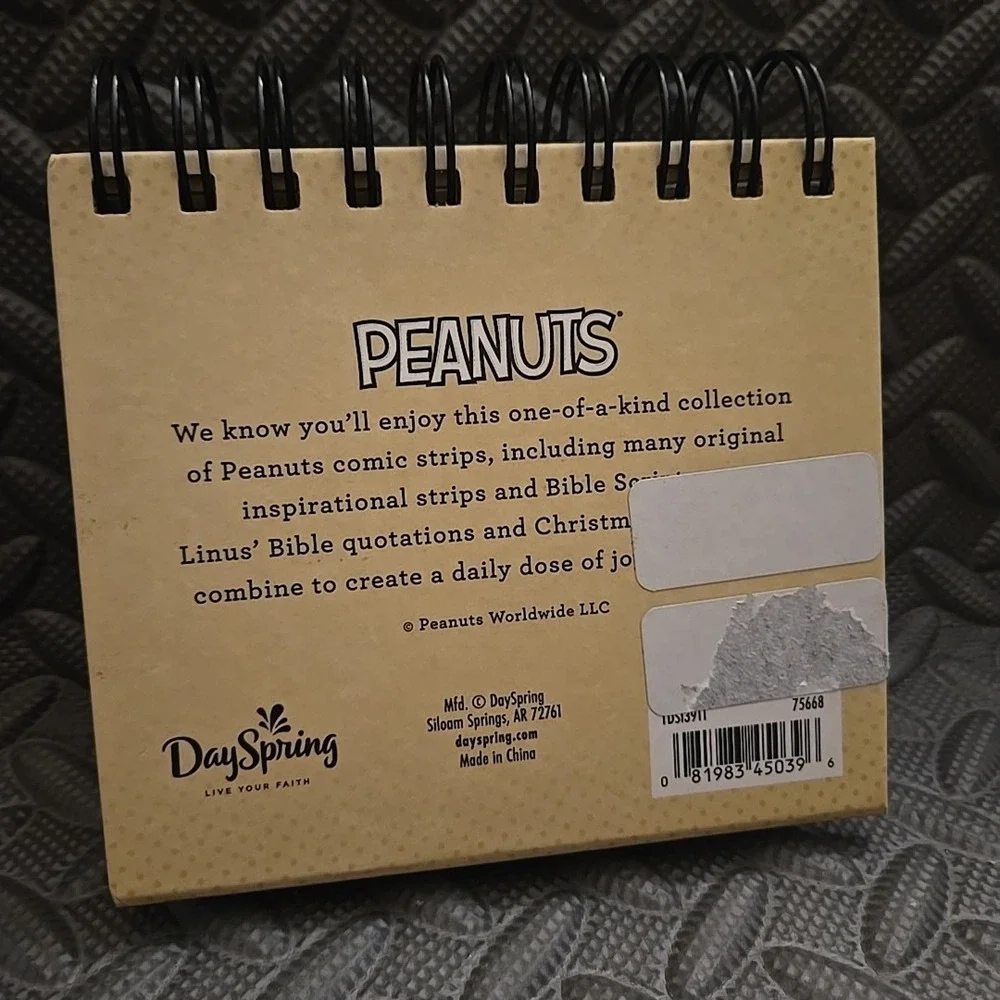 Peanuts DaySpring DayBrightener A Year’s Worth of Smiles and Blessings Calendar